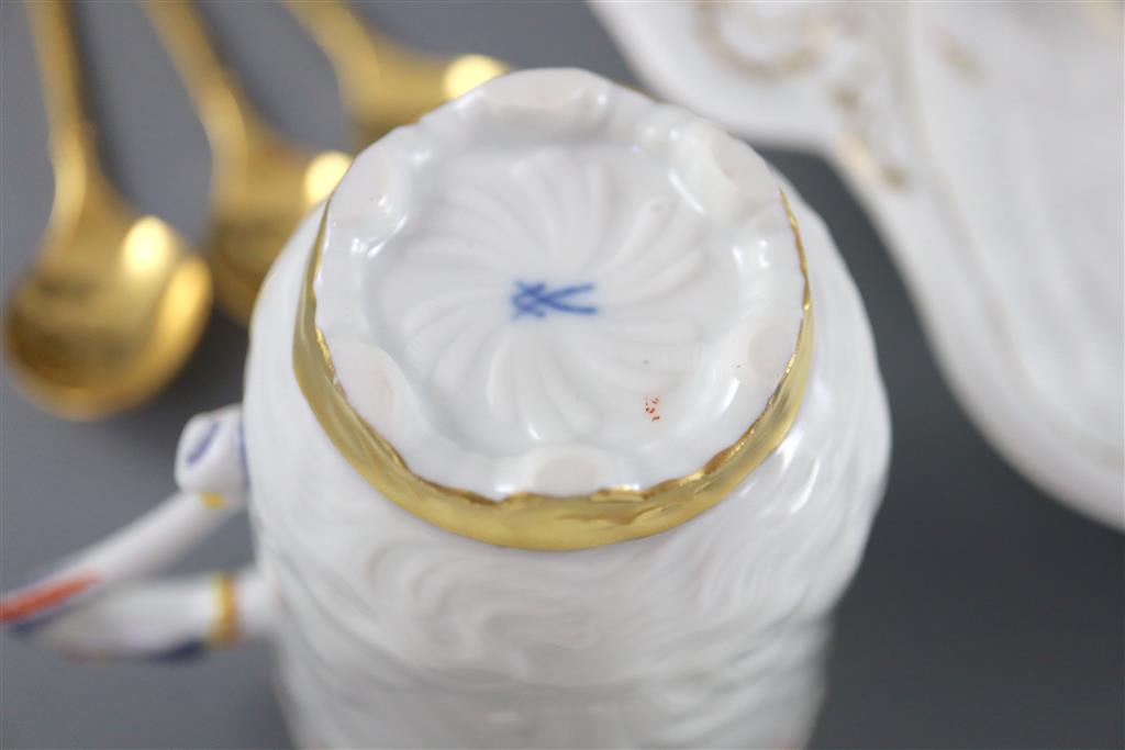 A group of modern Meissen copies of the Swan service, post-war,